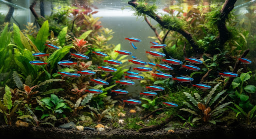 Neon tetra fish